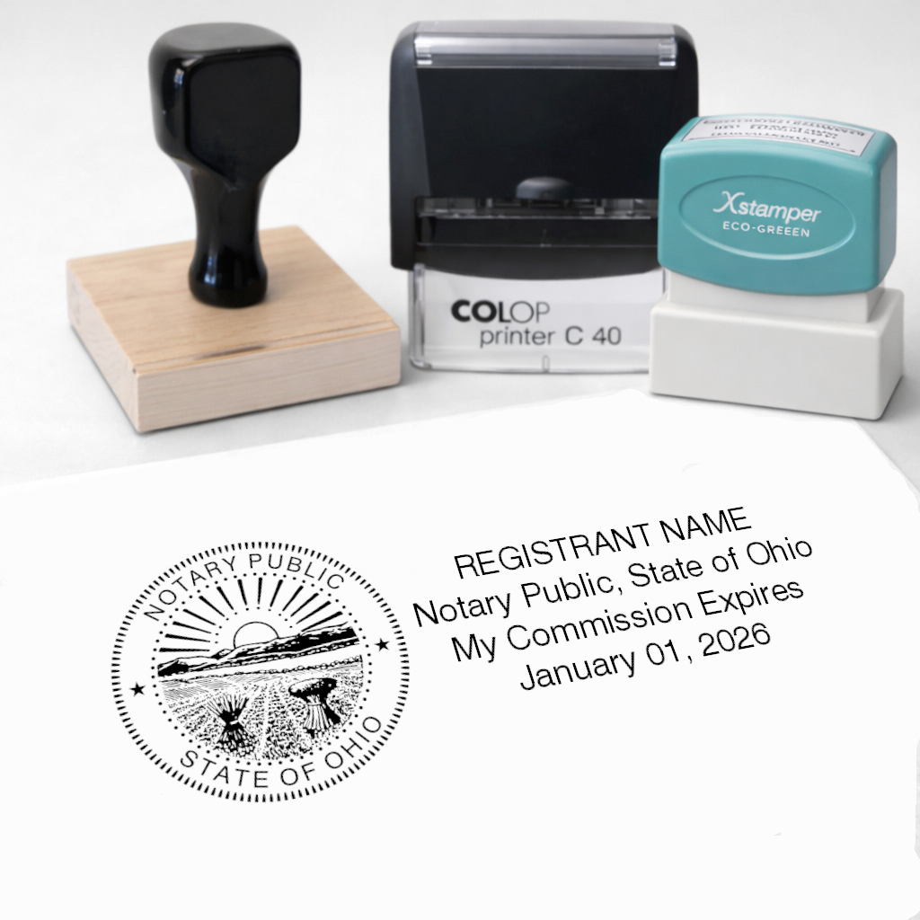 Ohio Rectangle Notary Stamps