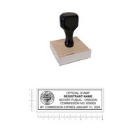 Wood Handle Address Stamp 1 x 3 Thumbnail