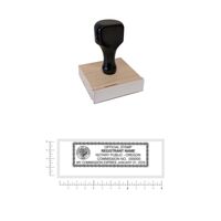 Wood Handle Address Stamp 1 x 3 Thumbnail